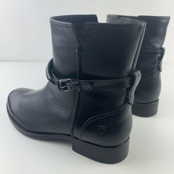 Womens Frye Boots Size 6 Melissa Seam Short Black - Picture 3 of 12